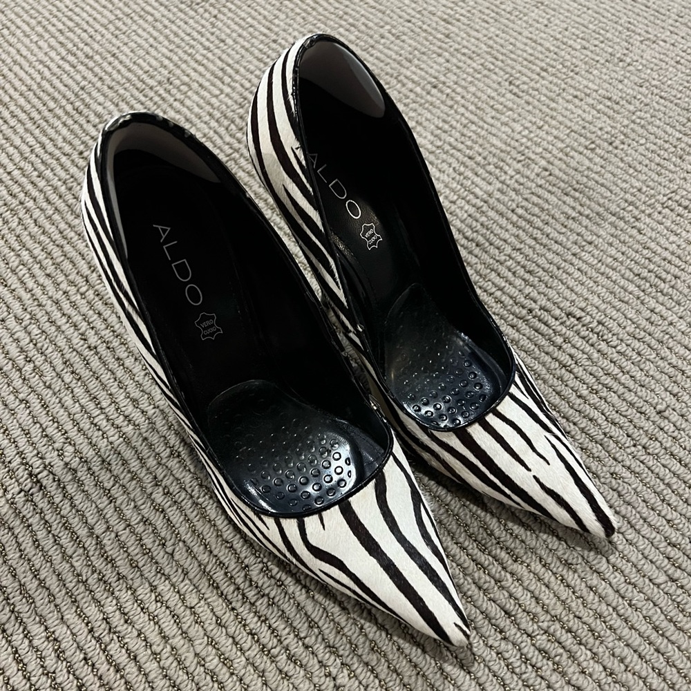 Zebra Print ALDO Heels